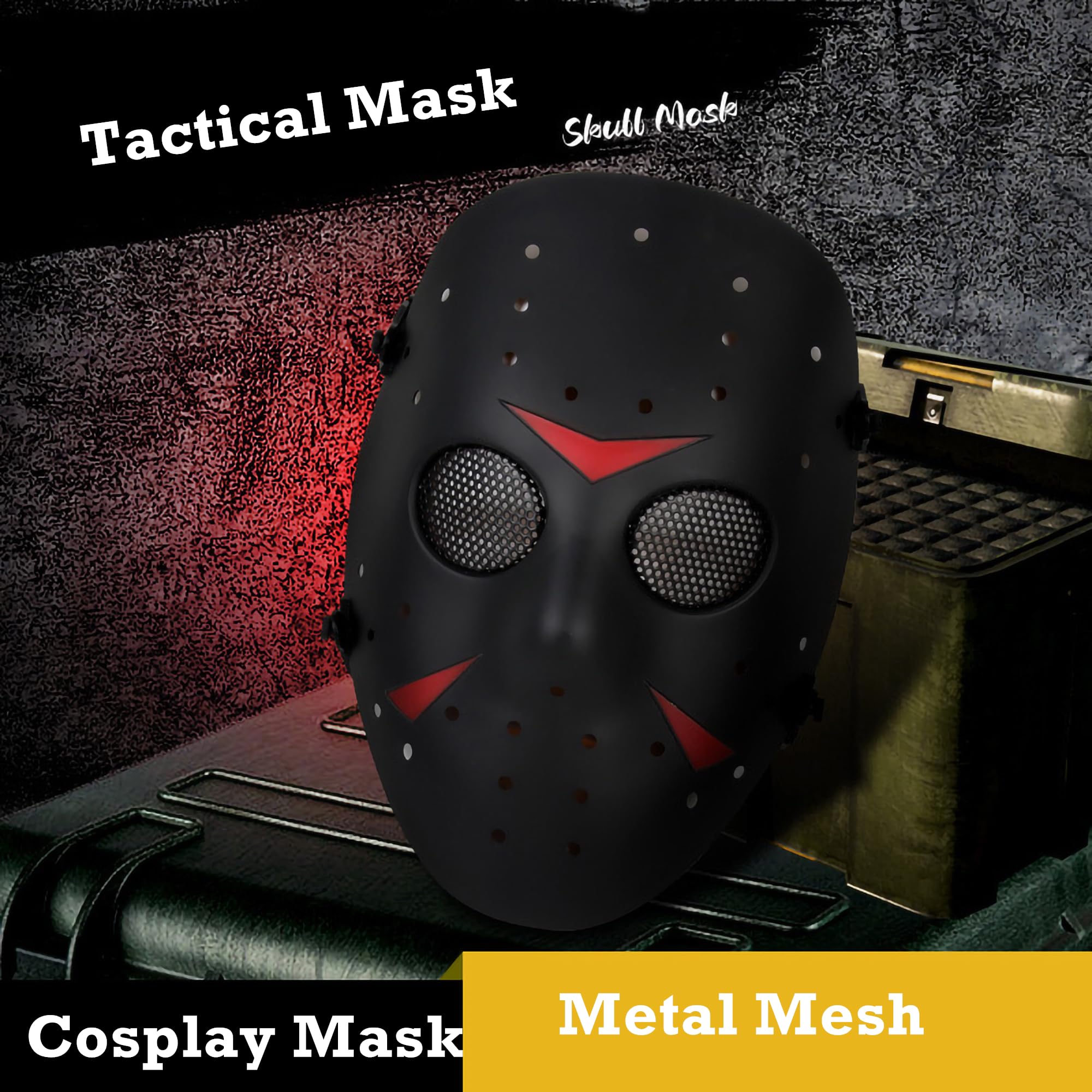 Paintball Maschera Full Face Tactical Casco Maschera di Protezione Gear per BBS Shooting CS Gioco Halloween Cosplay Party