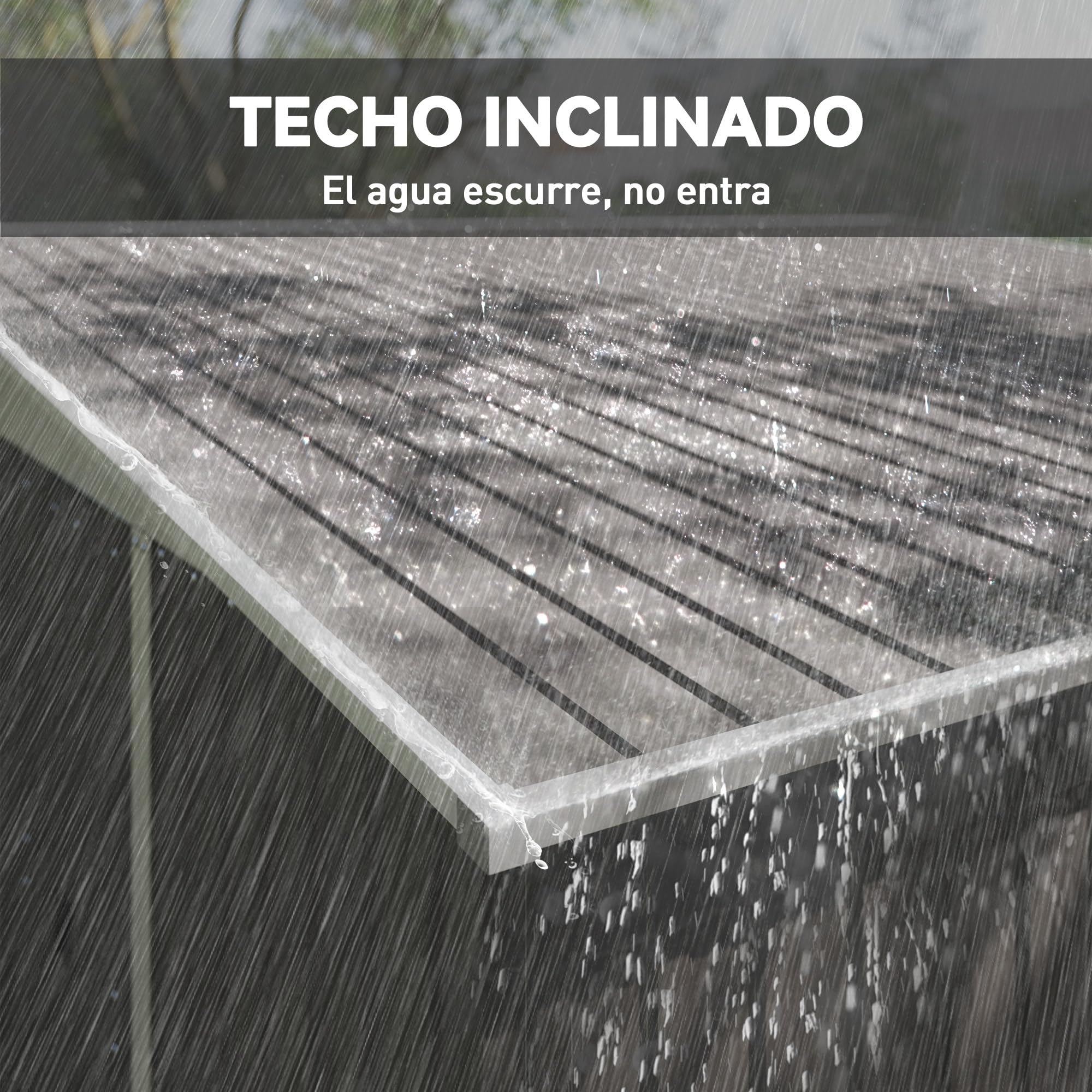 Outsunny Cobertizo de Jardín Exterior 8,9 m² 280x345x201 cm Gris | Caseta de Jardín Exterior Metálica, 2 Puertas Corredizas, 2 Ventanas, para Almacenamiento de Herramientas