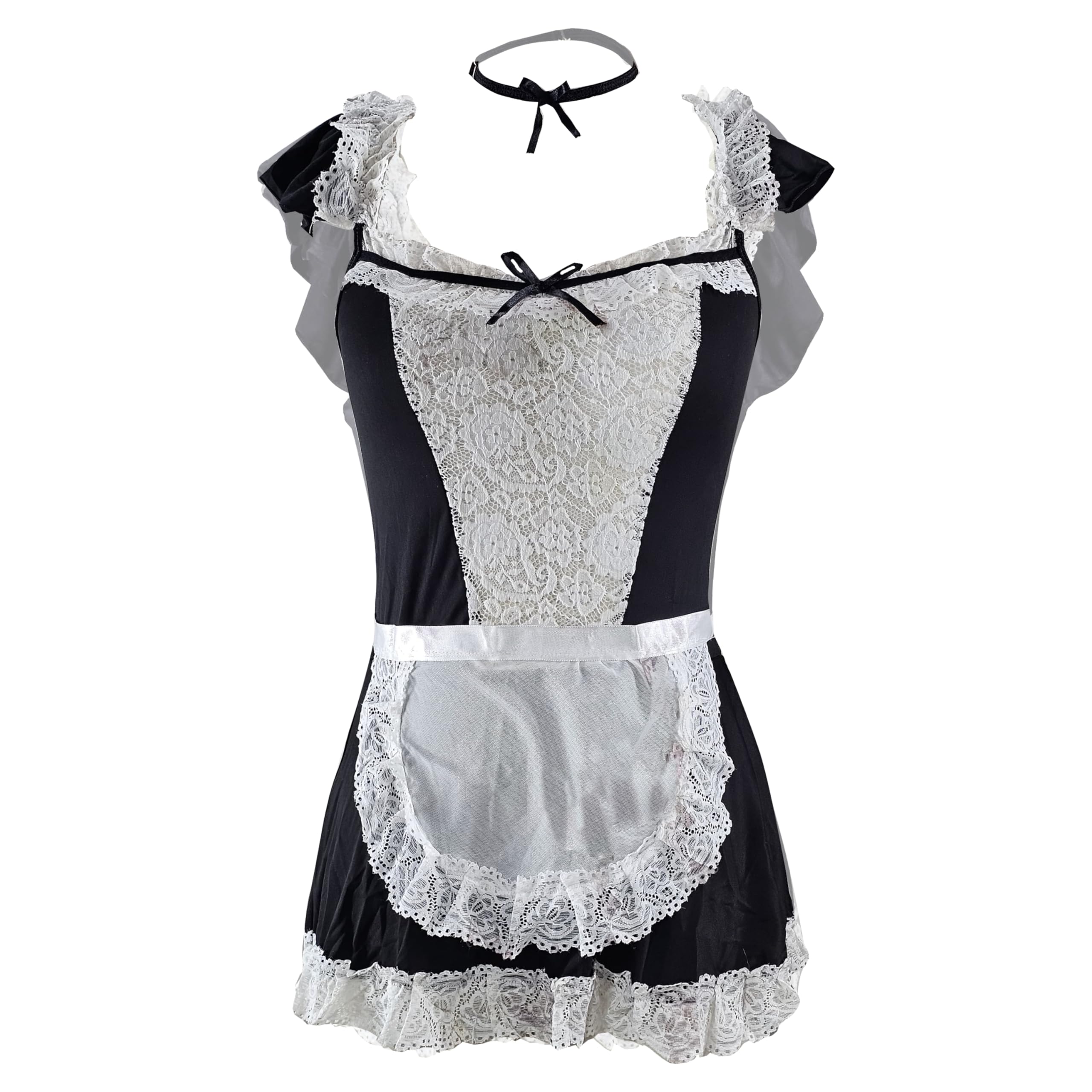 muquam Women's Maid Roleplay Babydoll Costume-picture-18