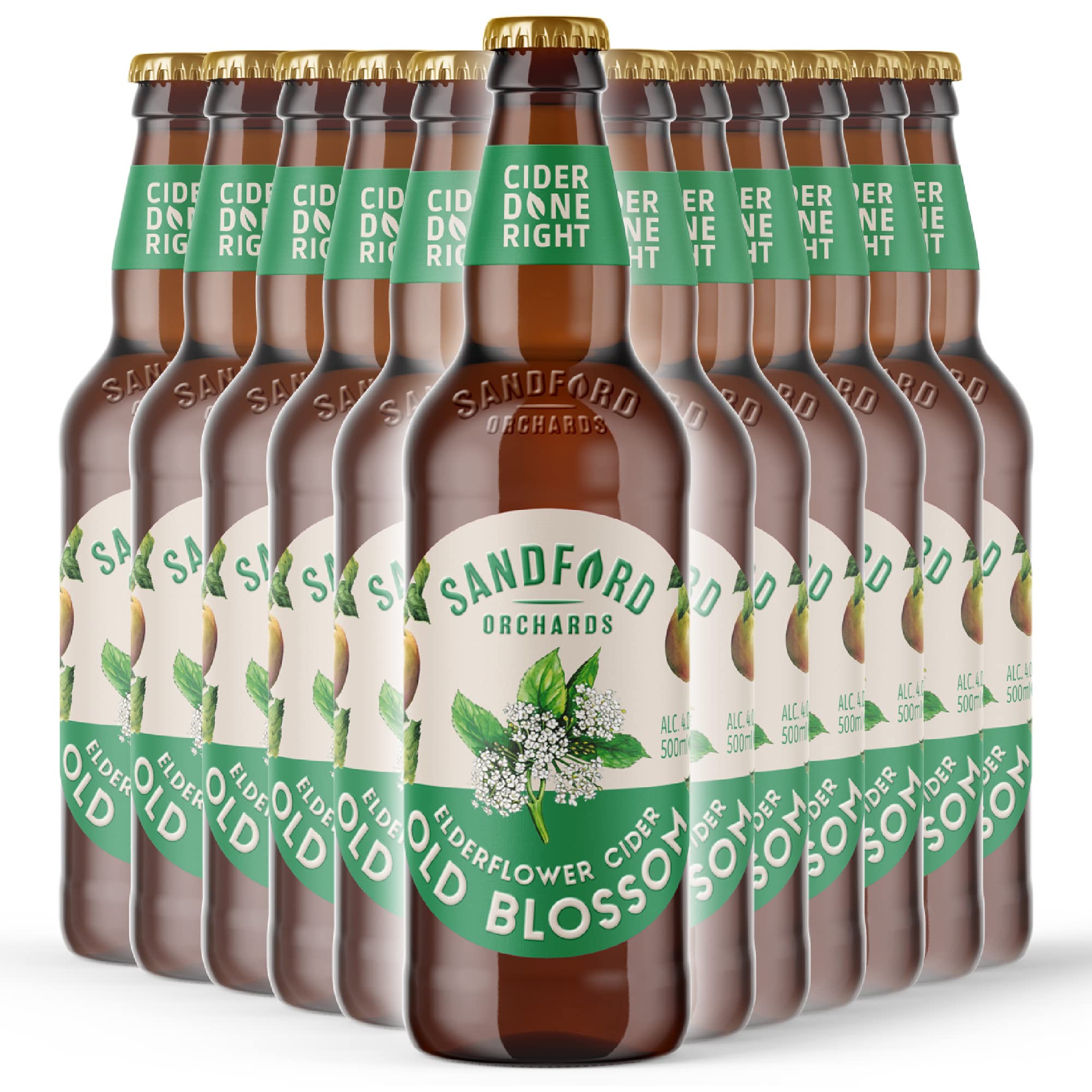 Sandford OrchardsOld Blossom ∣ Elderflower Apple Cider 12x 0.5L ALC. 4%