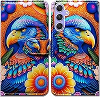 Vista 12 de Funda para Galaxy A54, flor de ciruelo de cuero con tapa para teléfono con ranura para tarjeta, soporte para Samsung Galaxy A54 5G