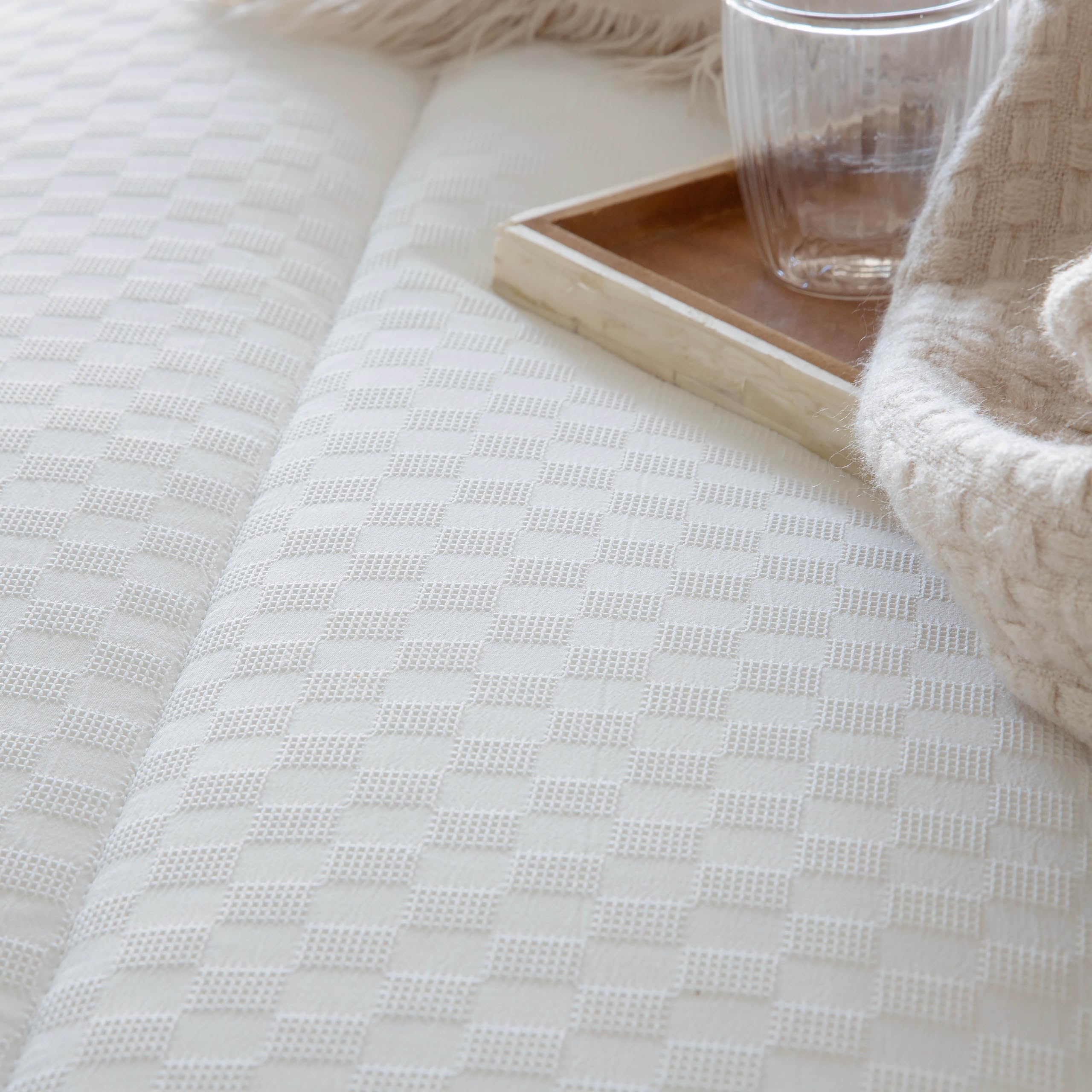 Antilo - Colcha de Invierno - Bouti Modelo Ilian - Color Natural - Cama 150 (250x270cm)