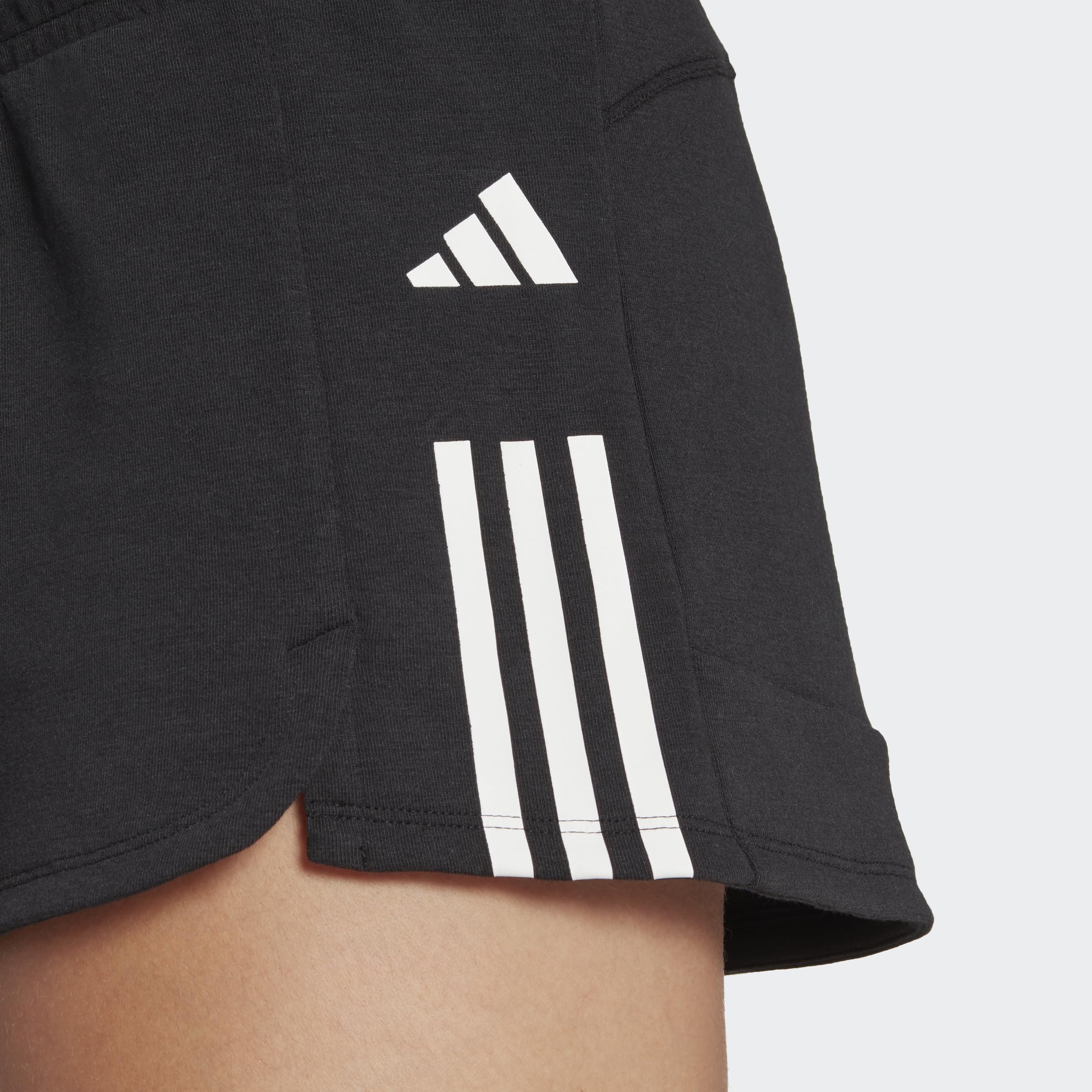 Adidas - Train Essentials Train Cotton 3-Stripes Pacer Shorts, Pantaloncini Donna