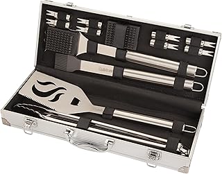 Cuisinart CGS-5014 Conjunto de churrasqueira Deluxe, 14 peças, aço inoxidável