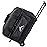 GoHimal Double Roller 2 Ball Bowling Bag with Separate Shoe Compartment for Bowling Shoes (Up To US Mens Size 15) and Oversized Accessory Pocket, Retractable Handle - Extends to 40 (Black)