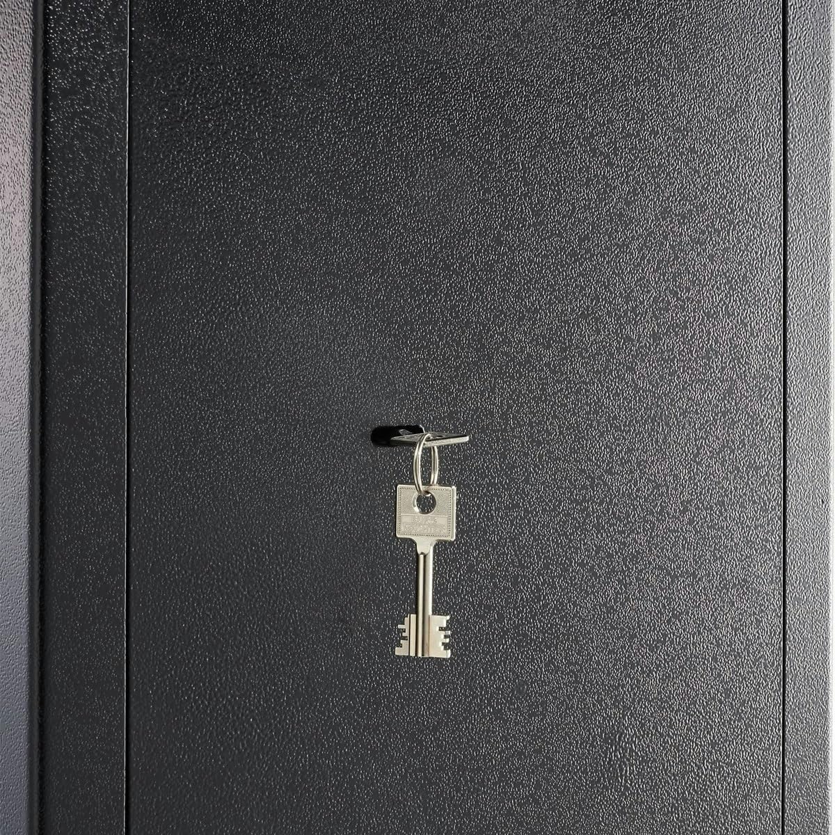 BURG-WÄCHTER Cassaforte a mobile con chiave, Home-Safe, Classe sicurezza B, Protezione antincendio DIN 4102, Testata VdS, Certificata ECB-S, 45,3 l, 49 kg, H 240 S, Nero
