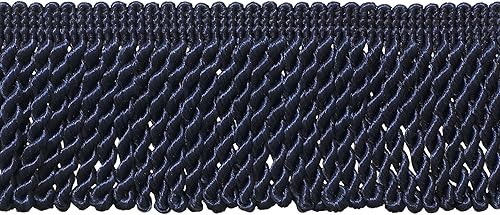 Miniatura 8 de Borde de flecos de lingote de 2 12 pulgadas (estilo # EF25) rosa polvoriento #K13 (rosa claro) paquete de 5 yardas (15 pies14.8 ft)