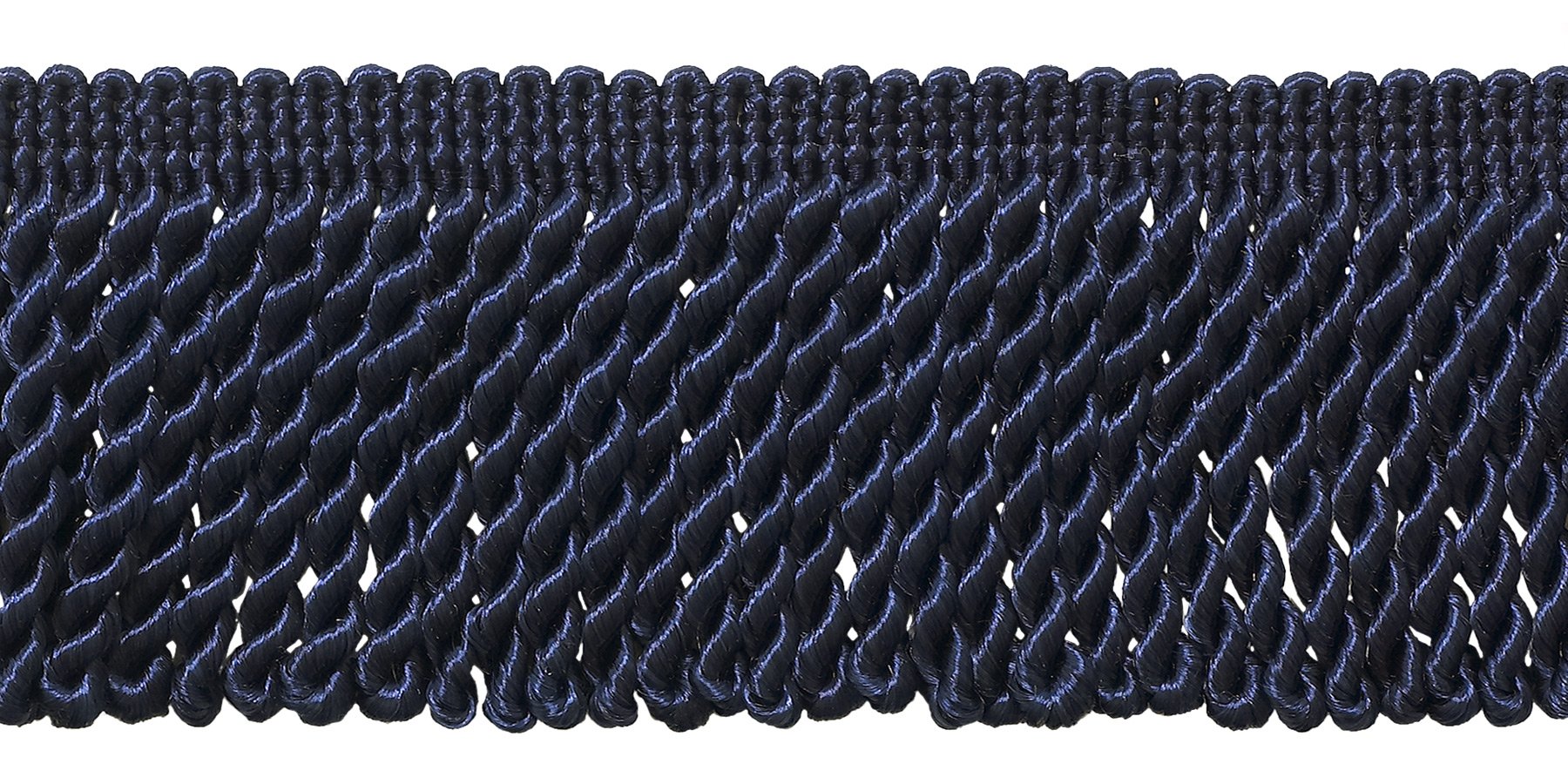 10 Yard Value Pack / 2.5 Inch Bullion Fringe Trim/Style# EF25 Color: Dark Navy Blue - J3 / 30 Ft / 9.5 Meters