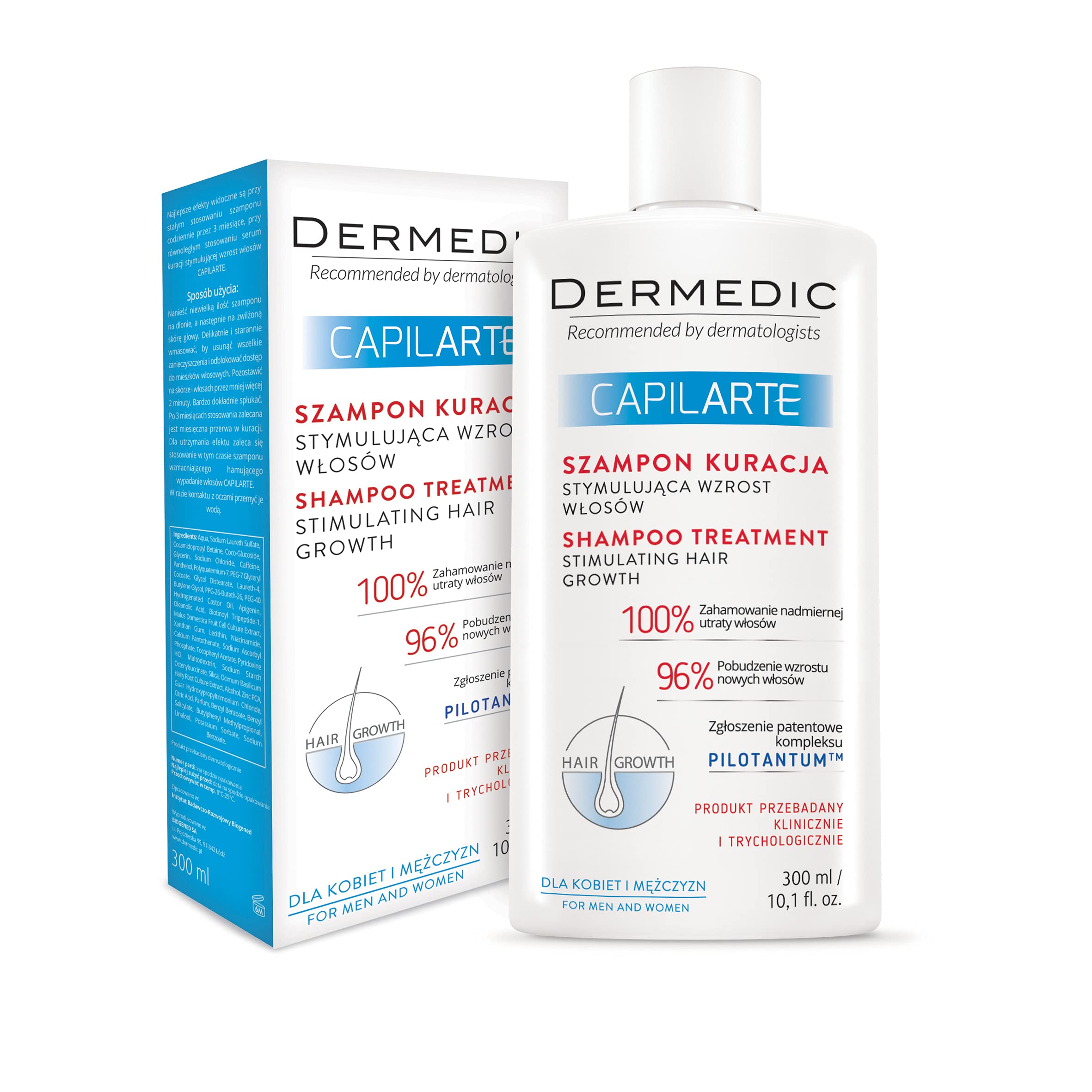 DERMEDIC Capilarte Hair Growth Shampoo 300 ml, 300 ml (Pack of 1) - Image 2