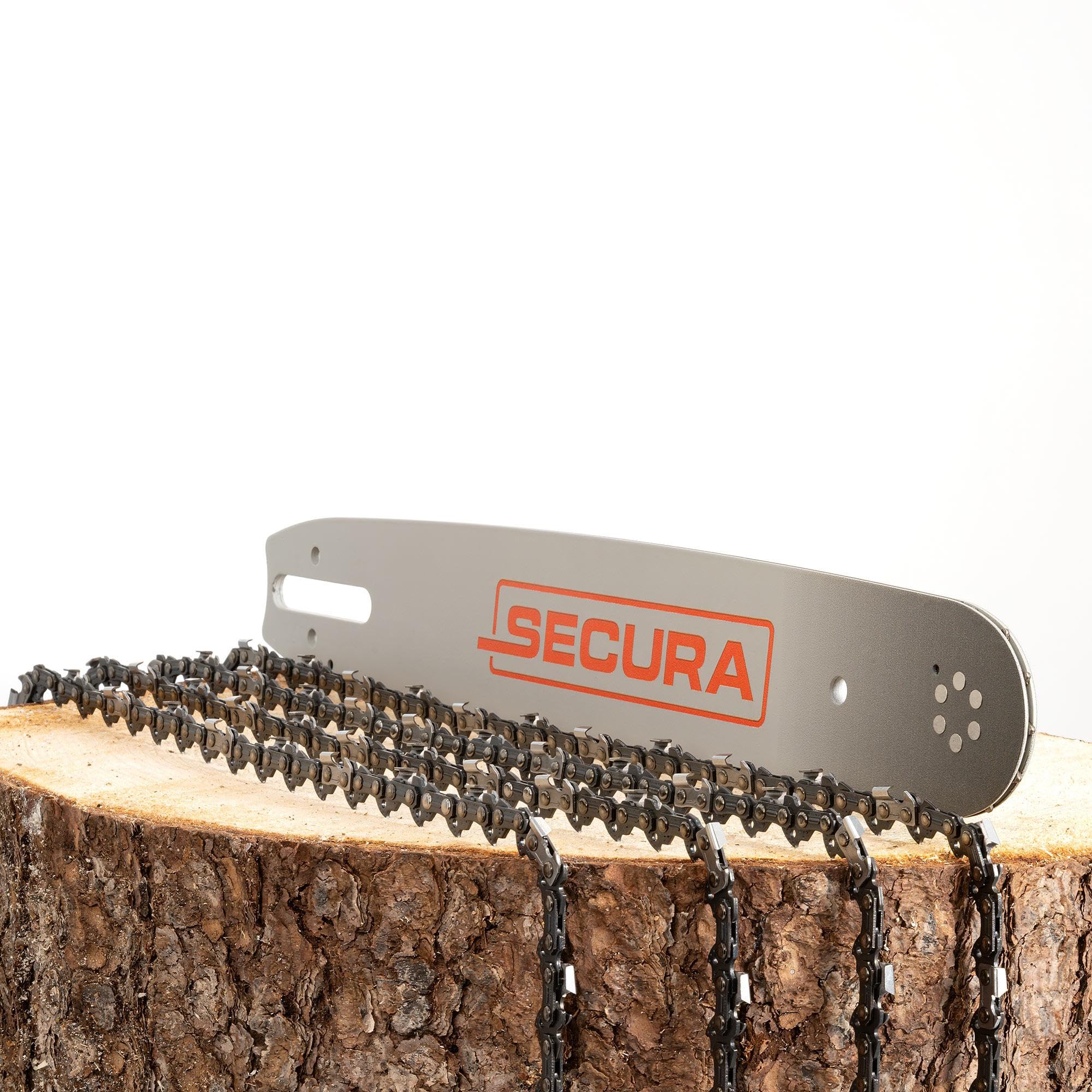 SECURA 4x Sägekette + 1 Schwert 37cm 0.325 62 TG 1,6mm kompatibel mit Stihl 026 MS 260 Motorsägen