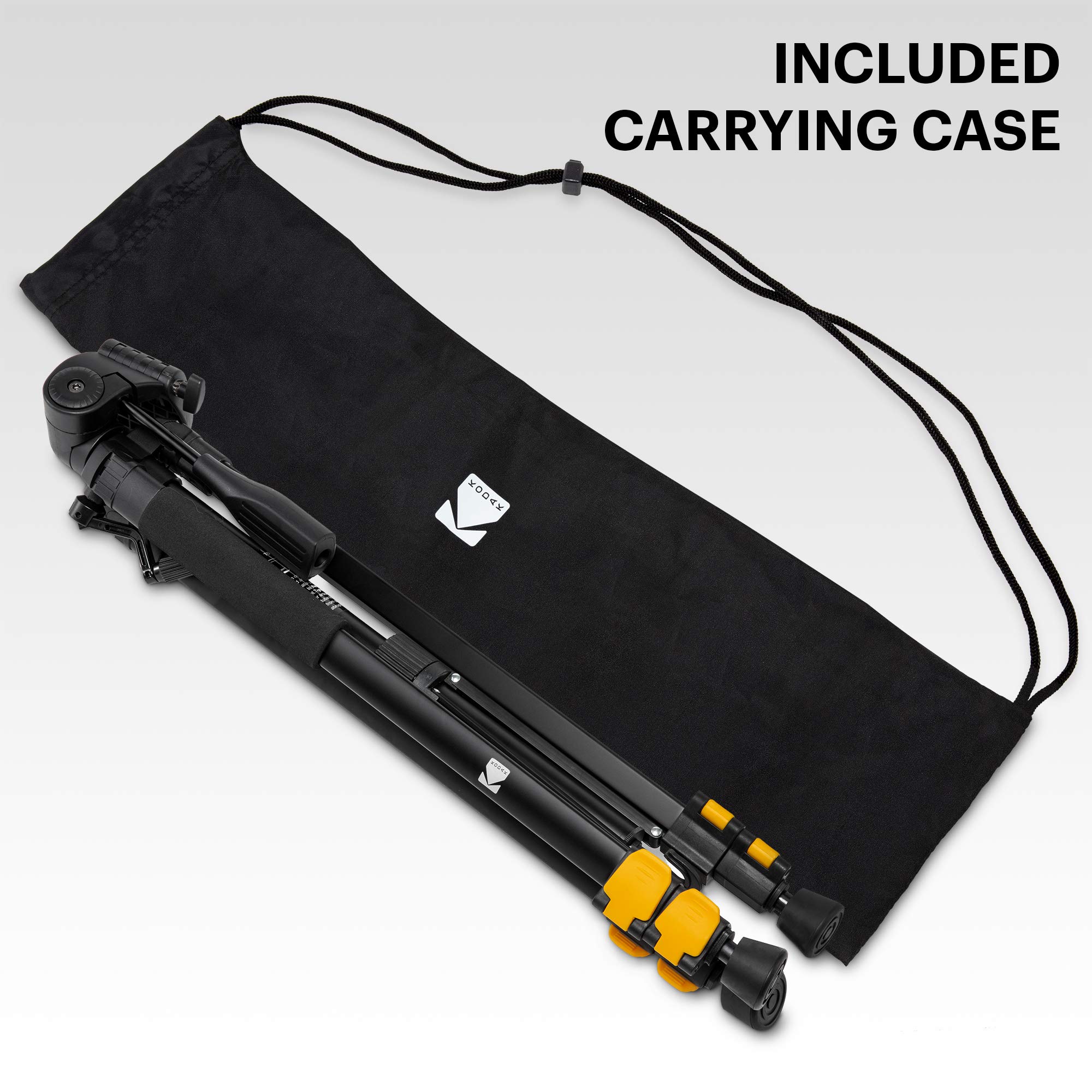 KODAK Trépied léger PhotoGear avec Guide électronique | Trépied Compact en Aluminium à 3 Sections Qui s'ajuste de 22" à 6", tête à 3 Voies, Plaque à dégagement Rapide