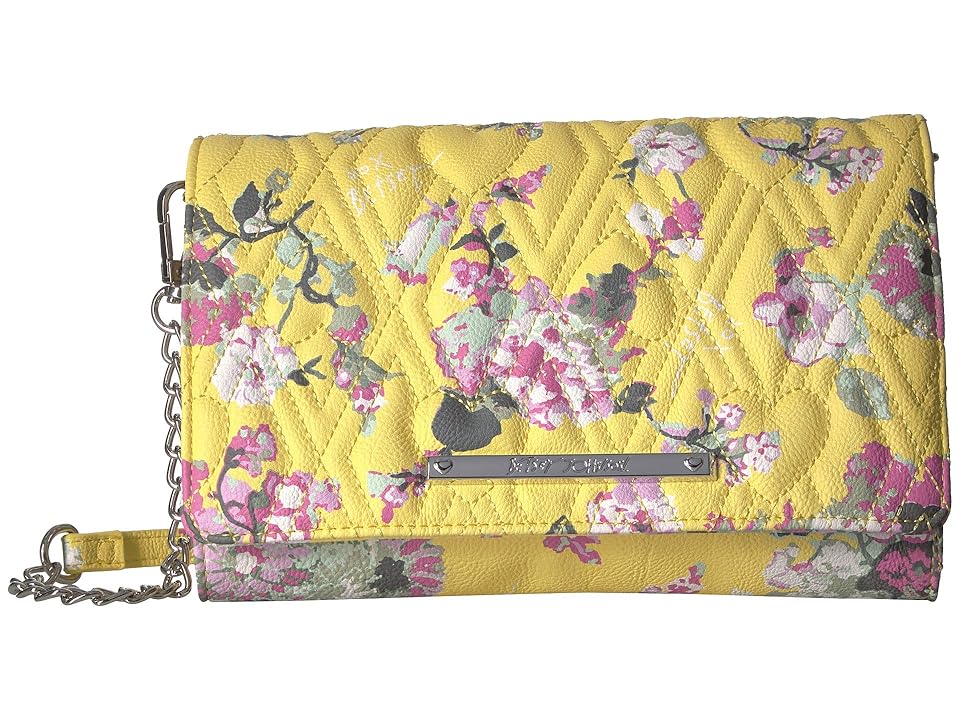 

Betsey Johnson Wallet On A String (Yellow Multi) Wallet Handbags