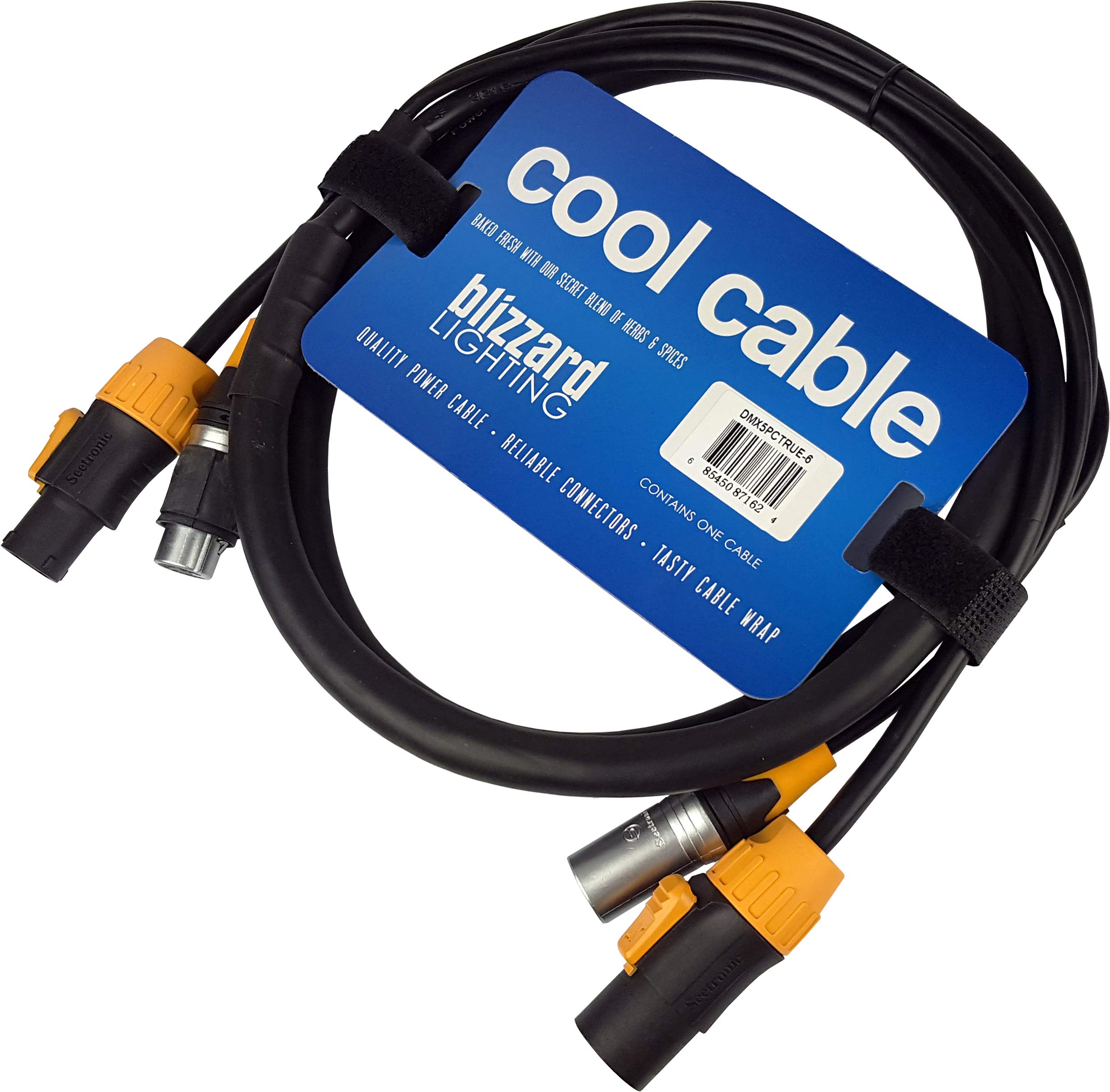 Blizzard Lighting Cool Cables True1 Compatible + DMX Combo (6ft/5-Pin)