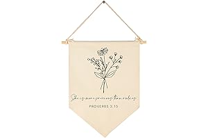 Nursery Garland with Bible Verse for Christian Botanical Decor