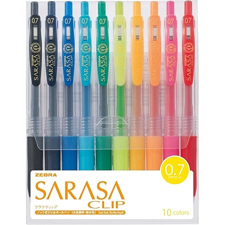 Amazon Com Zebra Sarasa Clip 1 0mm Black P Jje15 Bk5 5 Pen Pack Office Products