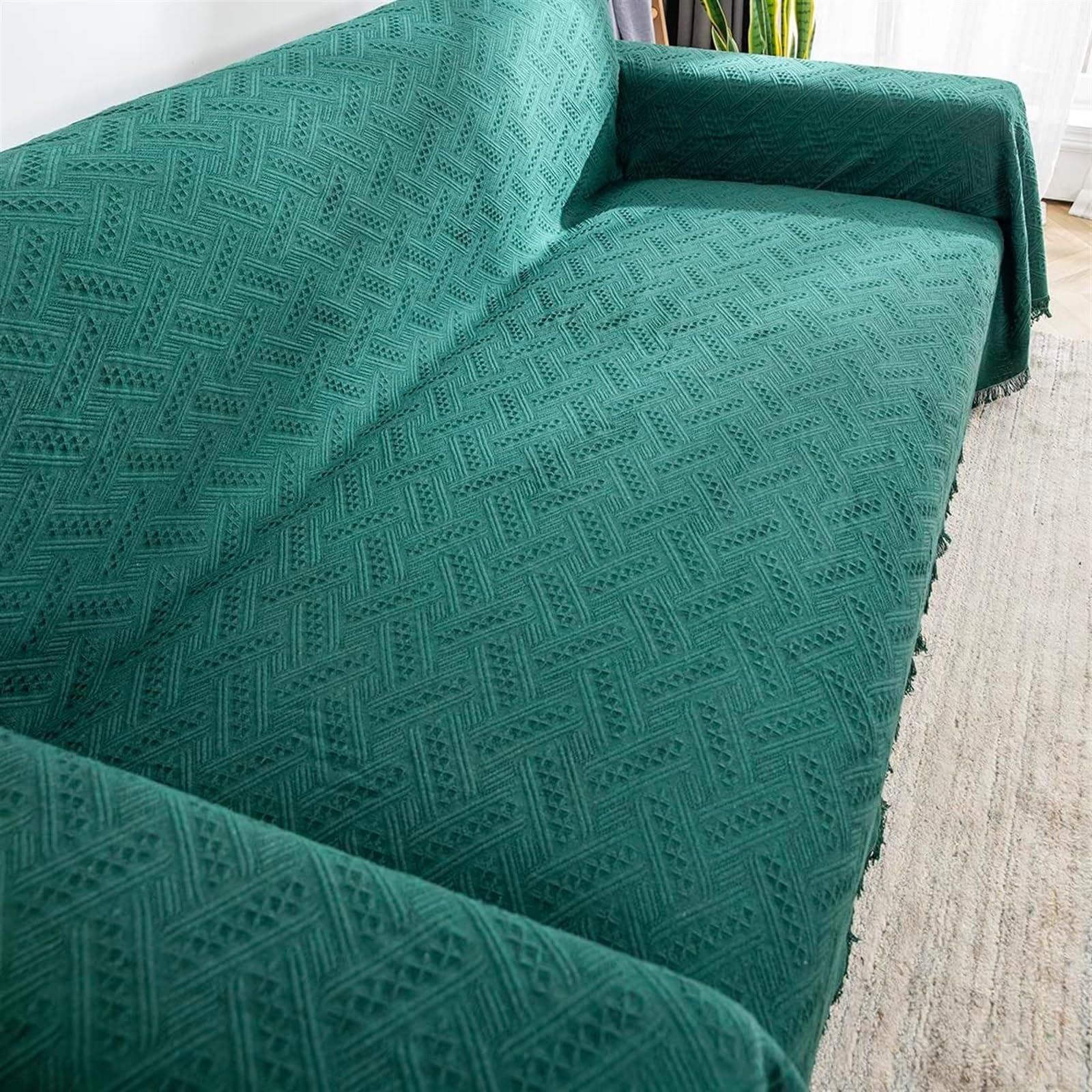 Copridivano antiscivolo, impermeabile, per proteggere i mobili, lavabile, morbido e spesso, di grandi dimensioni (228,6 x 248,9 cm), ideale per decorare la casa e proprietari di animali domestici