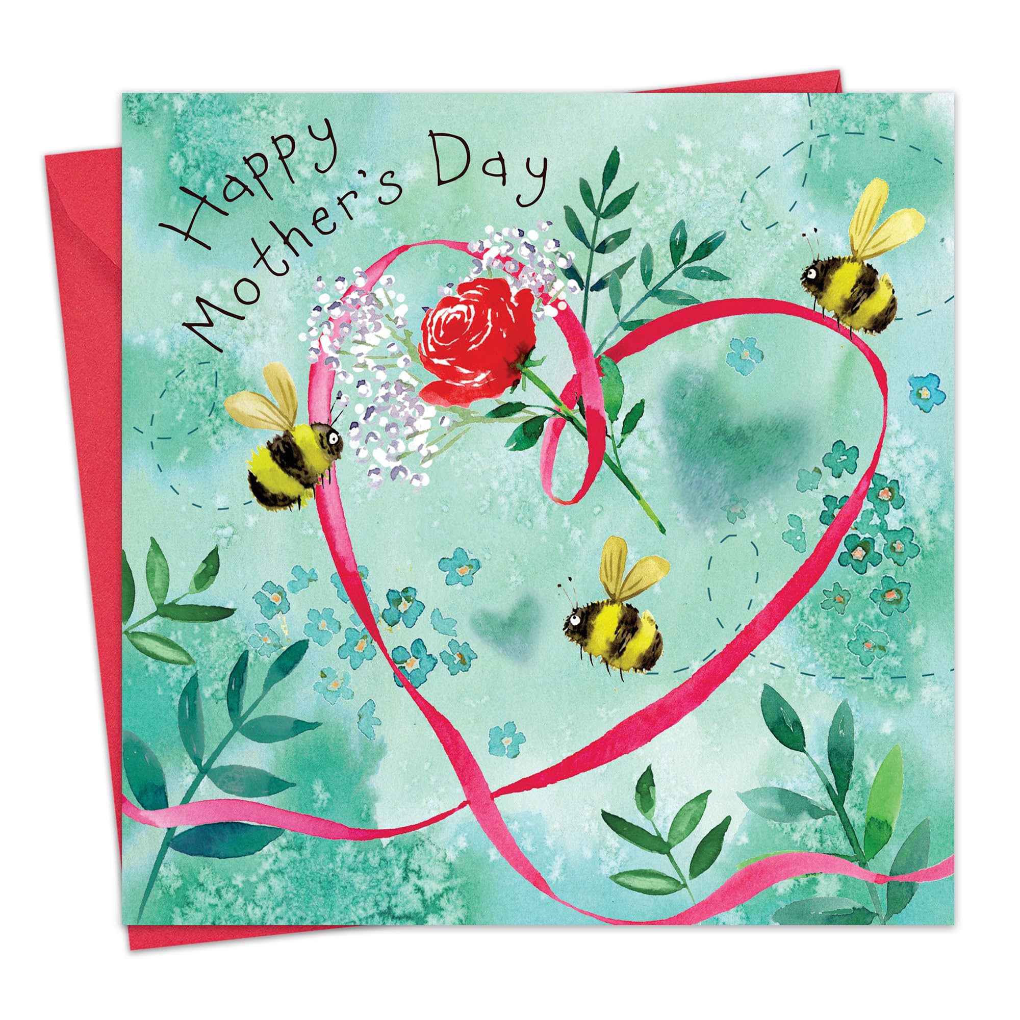 Twizler Mother's Day Card for Mum - Bees - Happy Mothers Day Card from Son or Daughter - Mothering Sunday - Cute Mummy Mothersday