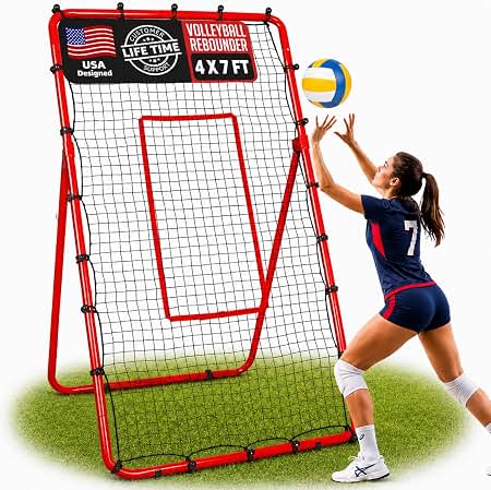 Amazon.com: ZEALFEEL Volleyball Rebounder Net, 6 Adjustable Angle