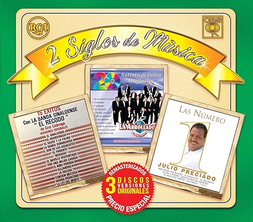 2 Siglos De Musica (La Arrolladora, banda El Recodo Y Julio Preciado 3CDs) Sony-592995