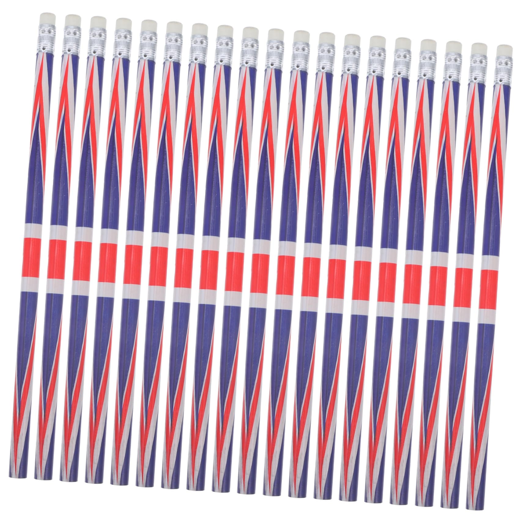 Housoutil Lápices de Madera para Colorear Diseño de Bandera Inglesa 60 Unidades Multiusos para Manualidades y Actividades Escolares
