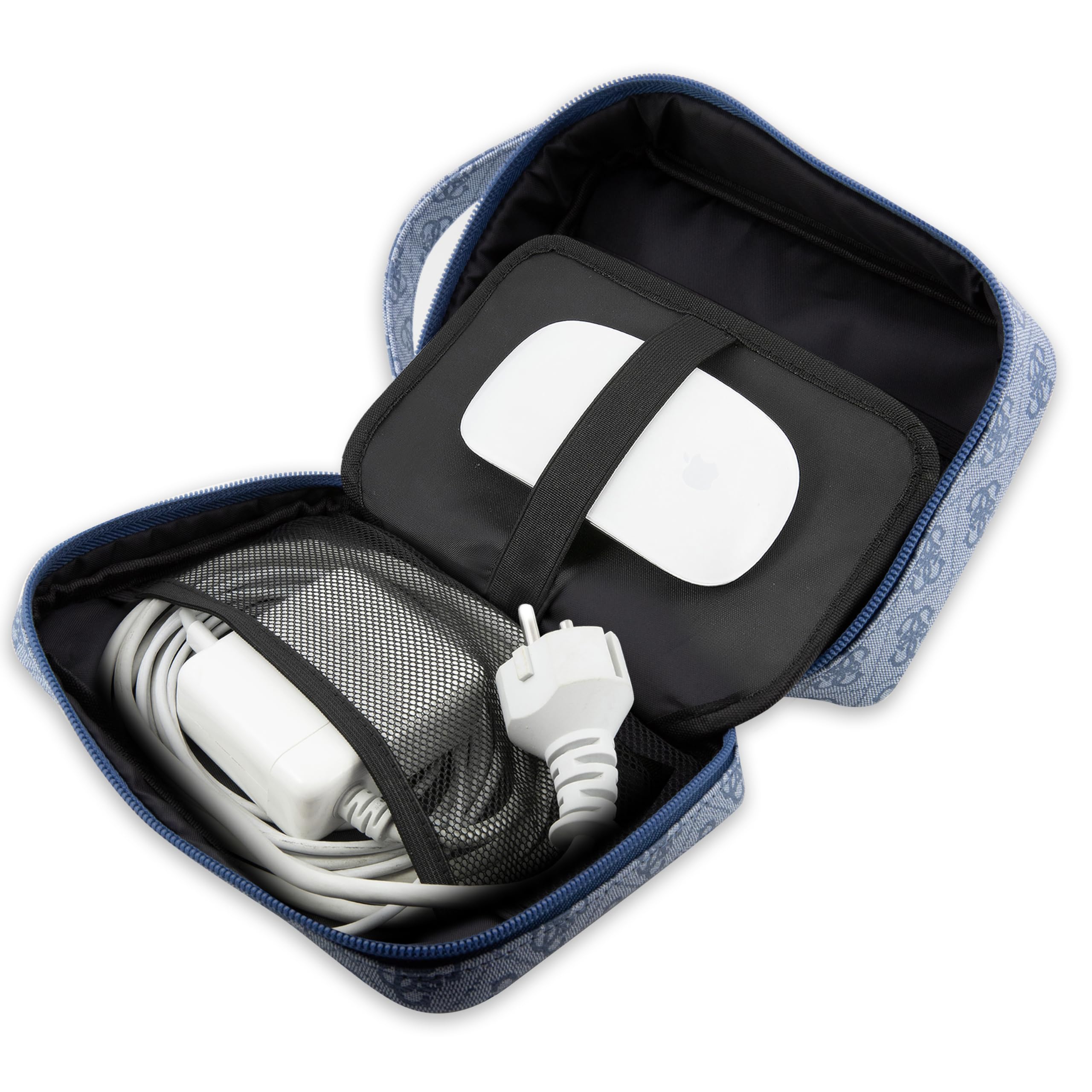 WONDEE - Guess Damen Organizer Tasche mit integriertem USB Ladeanschluss, Genießen Sie Mode als Lebensstil mit Dieser Gadgets Organizer Tasche, Originelles Guess Geschenk für Damen