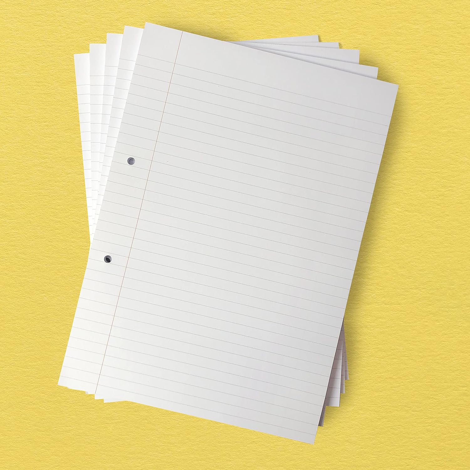 A4 Notepads Five Pack Quality 90gsm Ruled Paper with Margin & Two Hole Punched Amazon.co