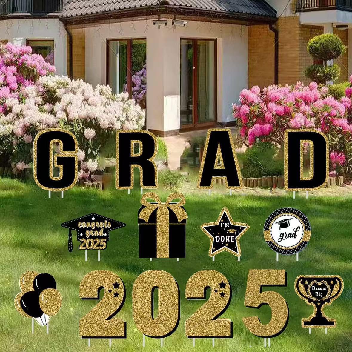 Personalized Grad Signs Class Of 2025 Extra Large Graduation Yard Signs ...