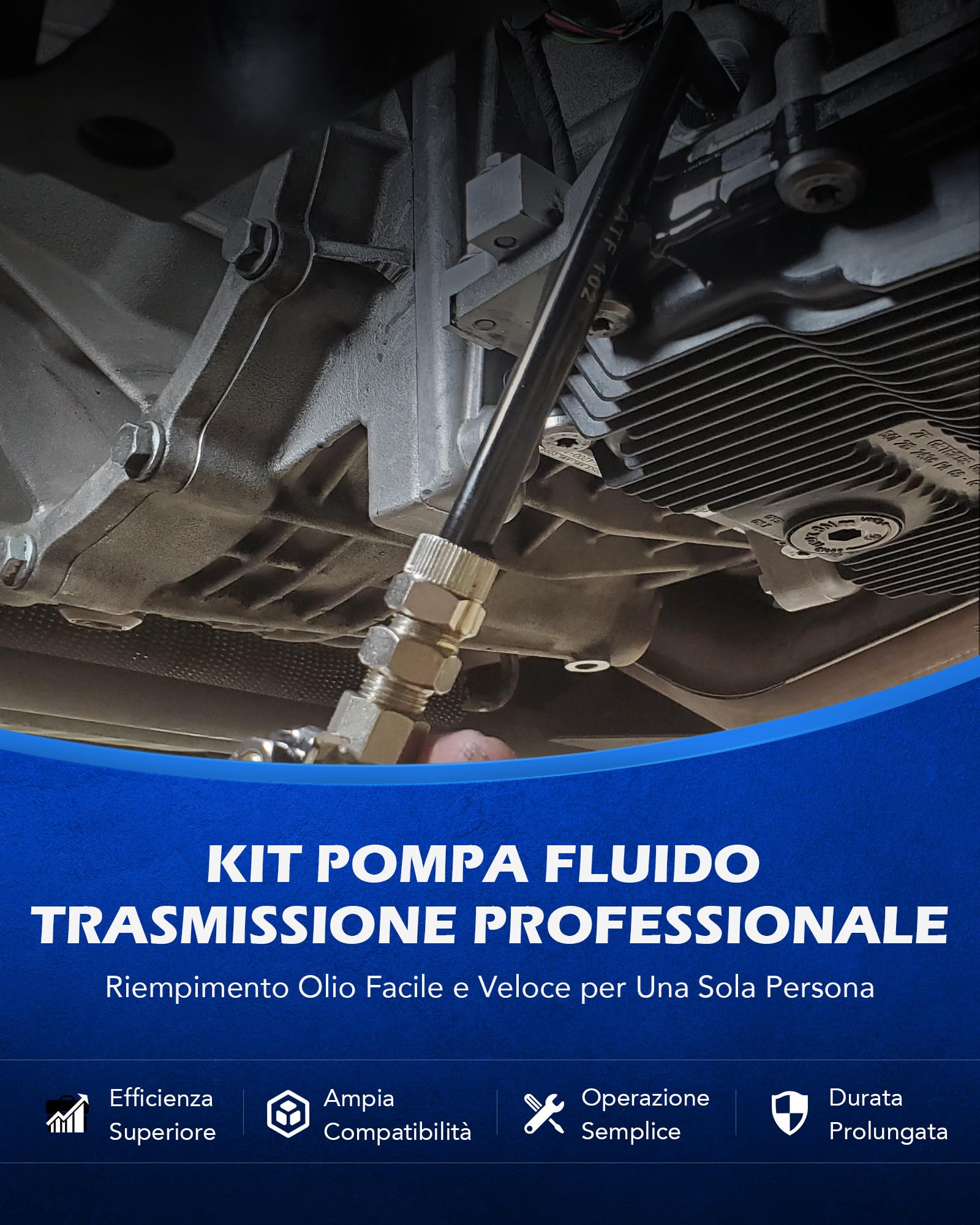 Orion Motor Tech 7.5L Pompa per Olio Cambio, Riempimento dell'Olio del Cambio, Olio Ricambio Liquido Freni per Auto Veicoli con 15 Adattatori,Pompa di Estrazione per Olio e Liquidi