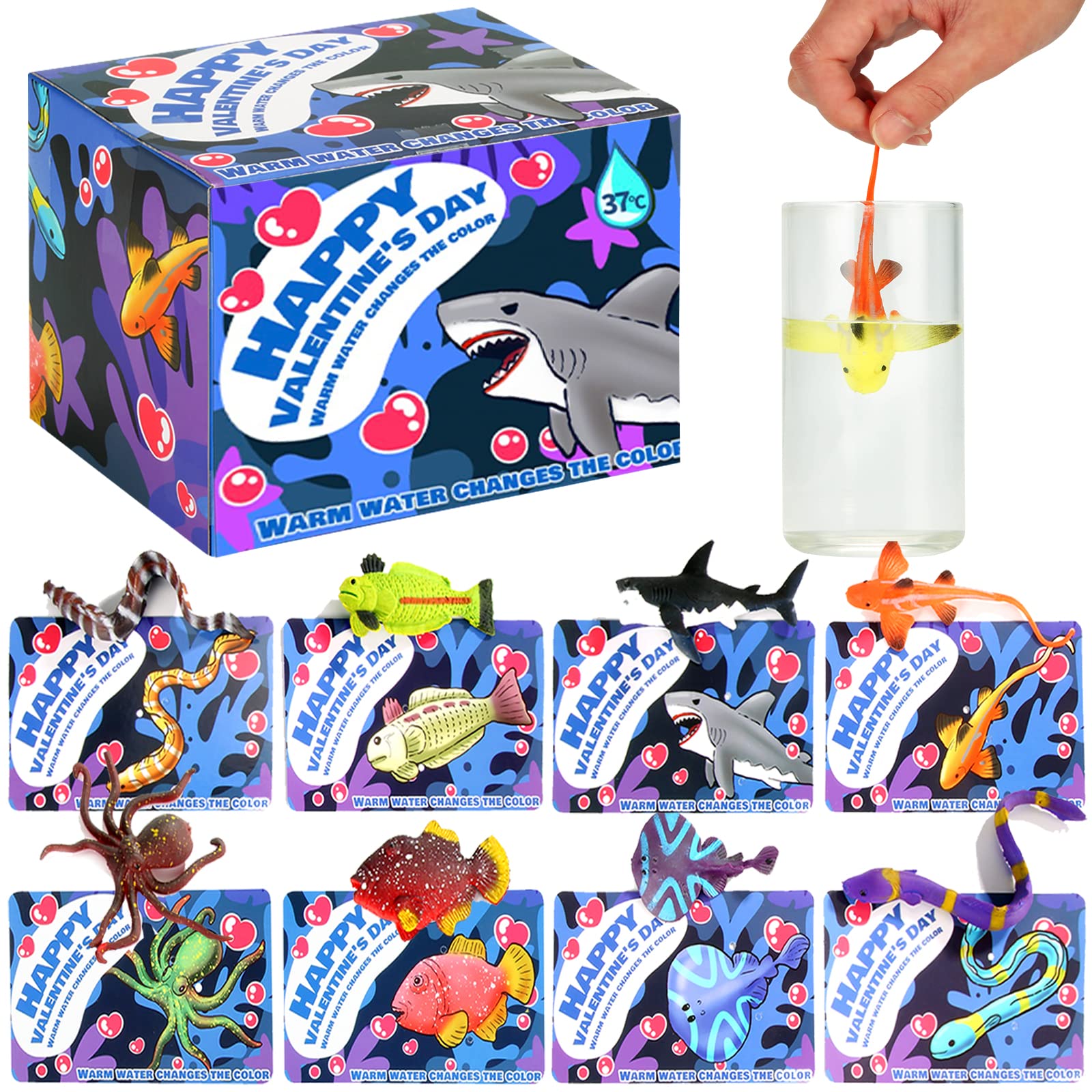 Amazon.com: Axbotoy Valentines Day Cards with Color Changing Sea