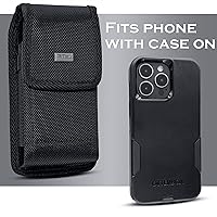 Vista 2 de Funda para teléfono celular para Samsung Galaxy Ultra S25/S24/S23/S22/S21 y Note 20, funda con clip para cinturón para hombre, bolsa vertical