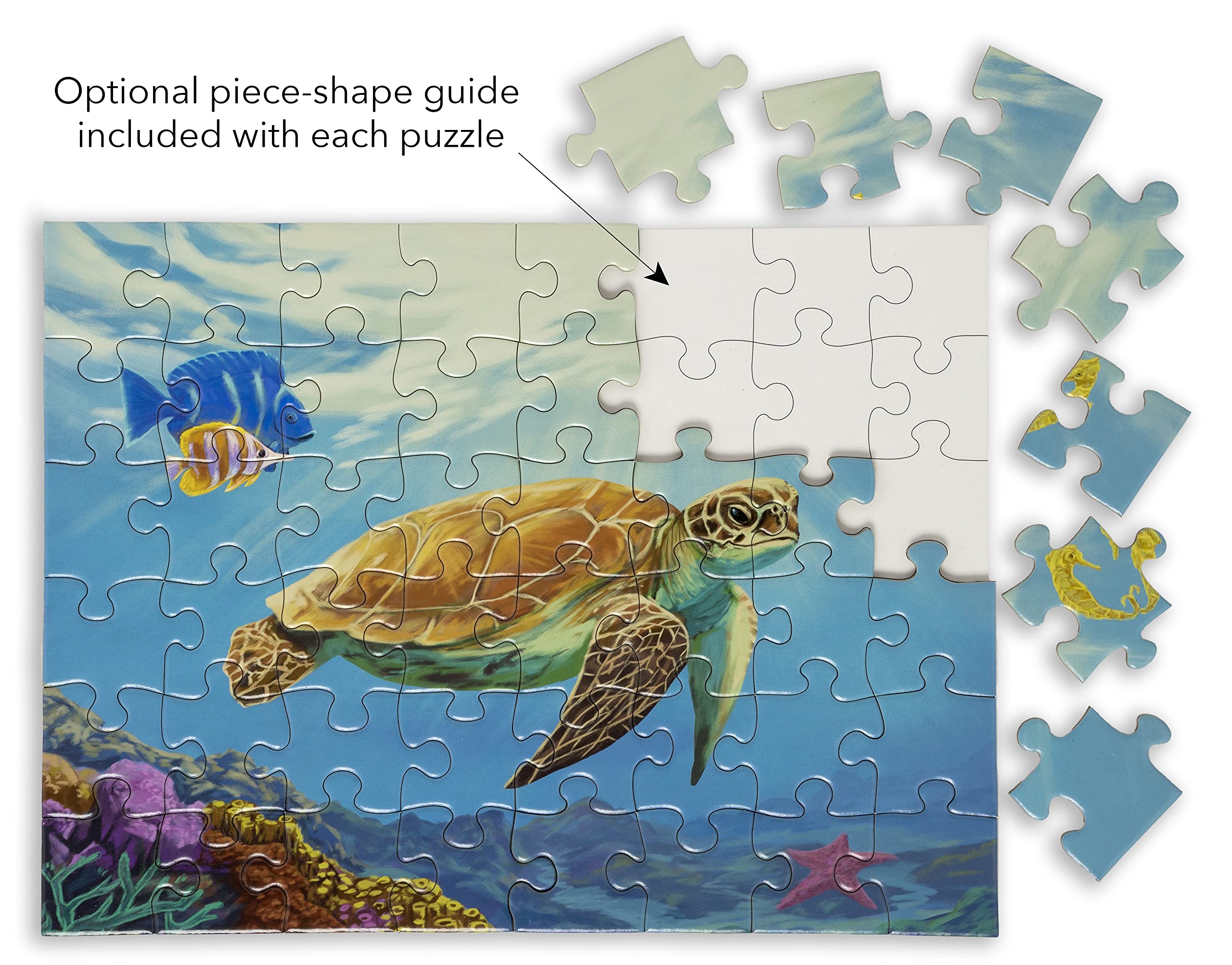 GoodDay Large Piece Jigsaw Puzzle For Seniors - 48 Piece Beach Day, Dementia Activity