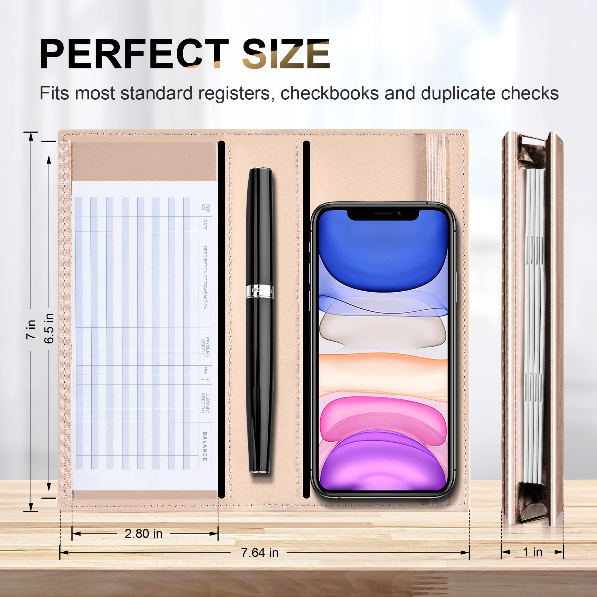 Snapklik.com : Checkbook Covers For Personal Checkbook Holder RFID ...
