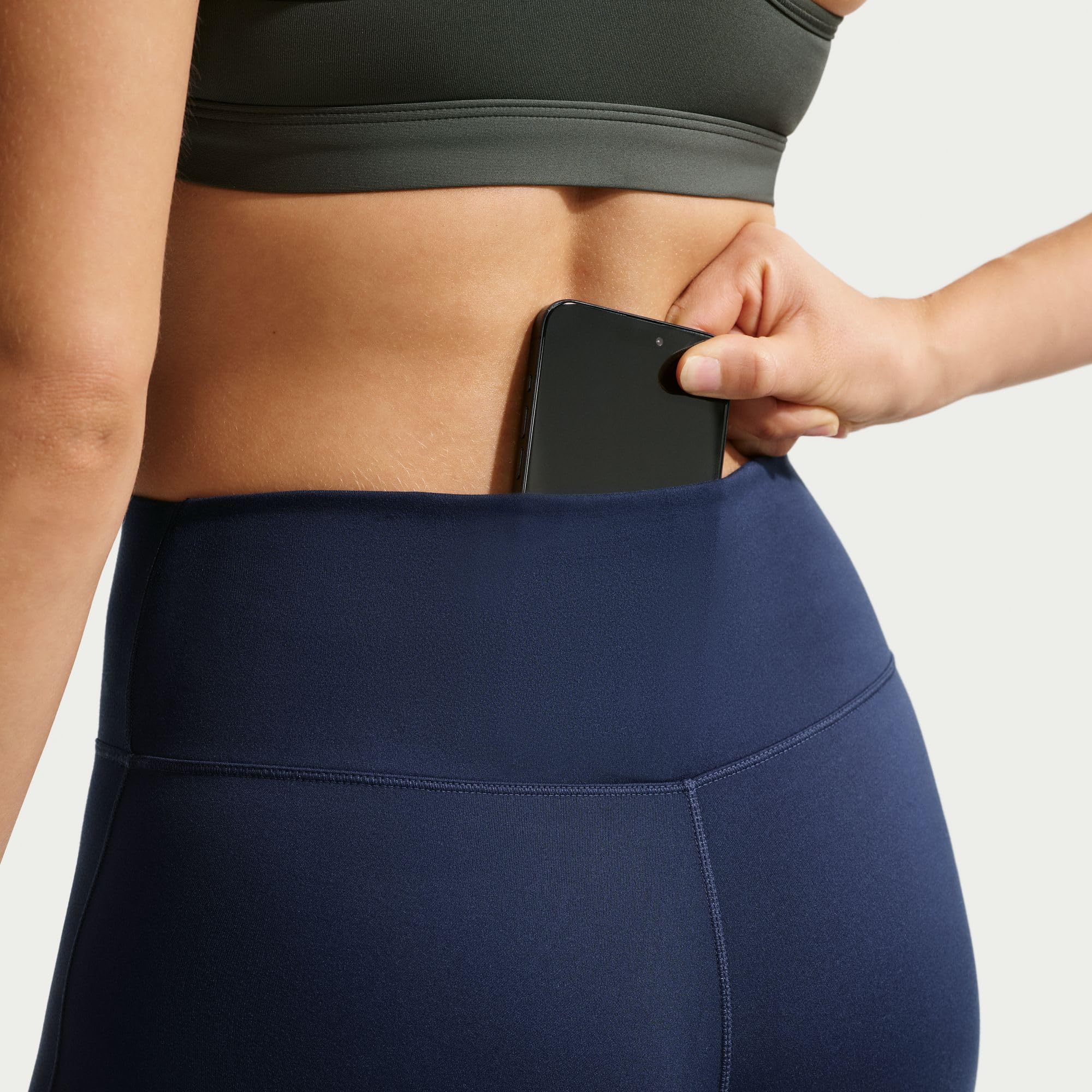 NIKE One mit Nahtloser Vorderseite Leggings in voller Länge mit hohem Bund für Damen, HJ9195