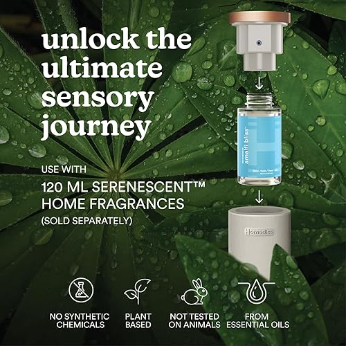 Miniatura 4 de Homedics SereneScent Difusor recargable sin agua de tela, uso con aceite Homedics SereneScent de 4.1 fl oz (se vende por separado) aromaterapia