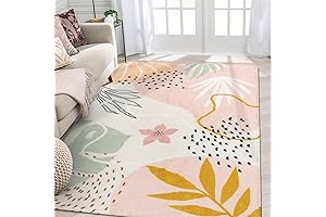 Vibrant Pink Carpet for Kids Bedroom - Lahome Adorable 4x6 Playroom Rug