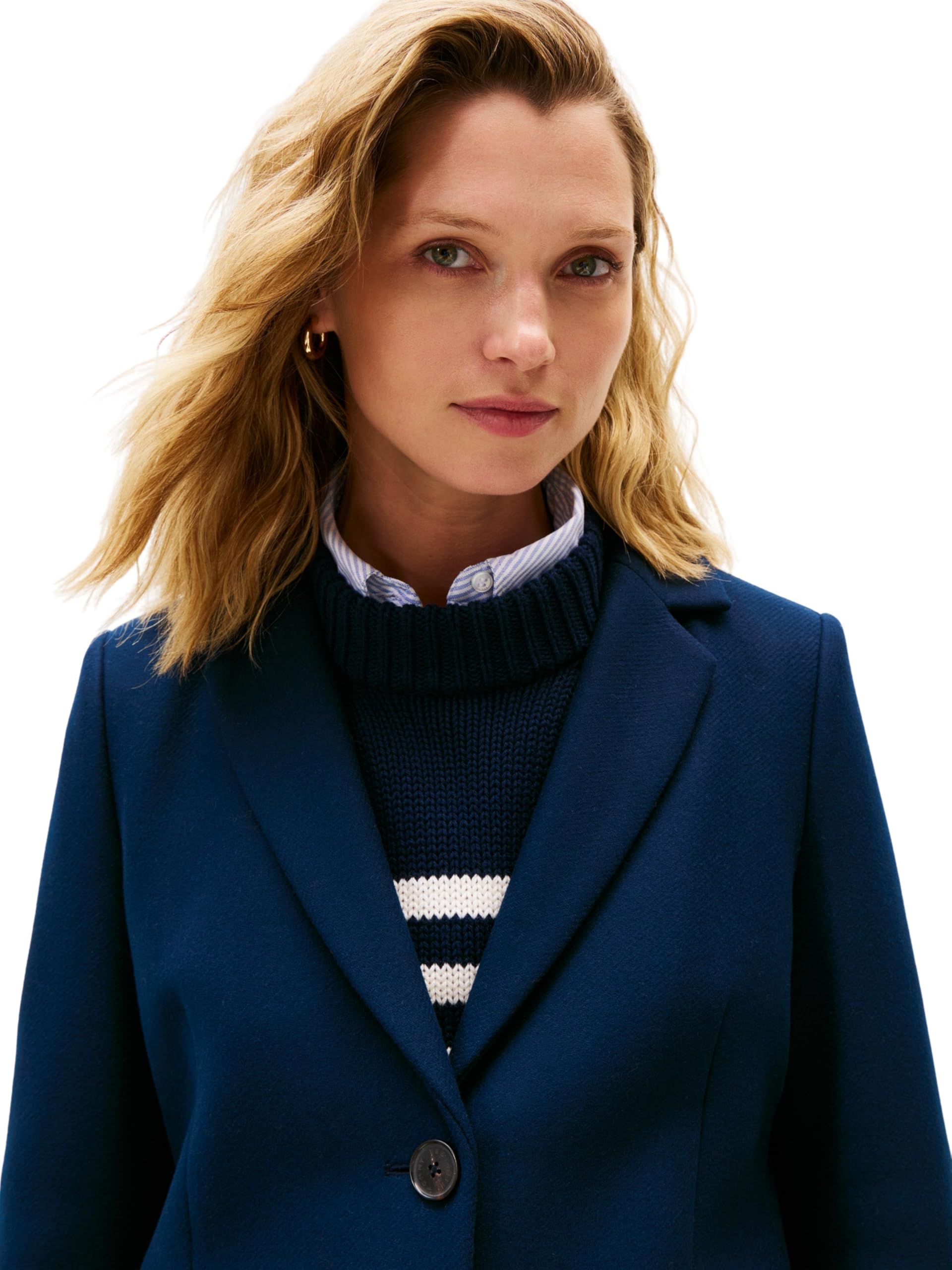 Tommy Hilfiger Manteau Femme Classic Wool Simple Boutonnage