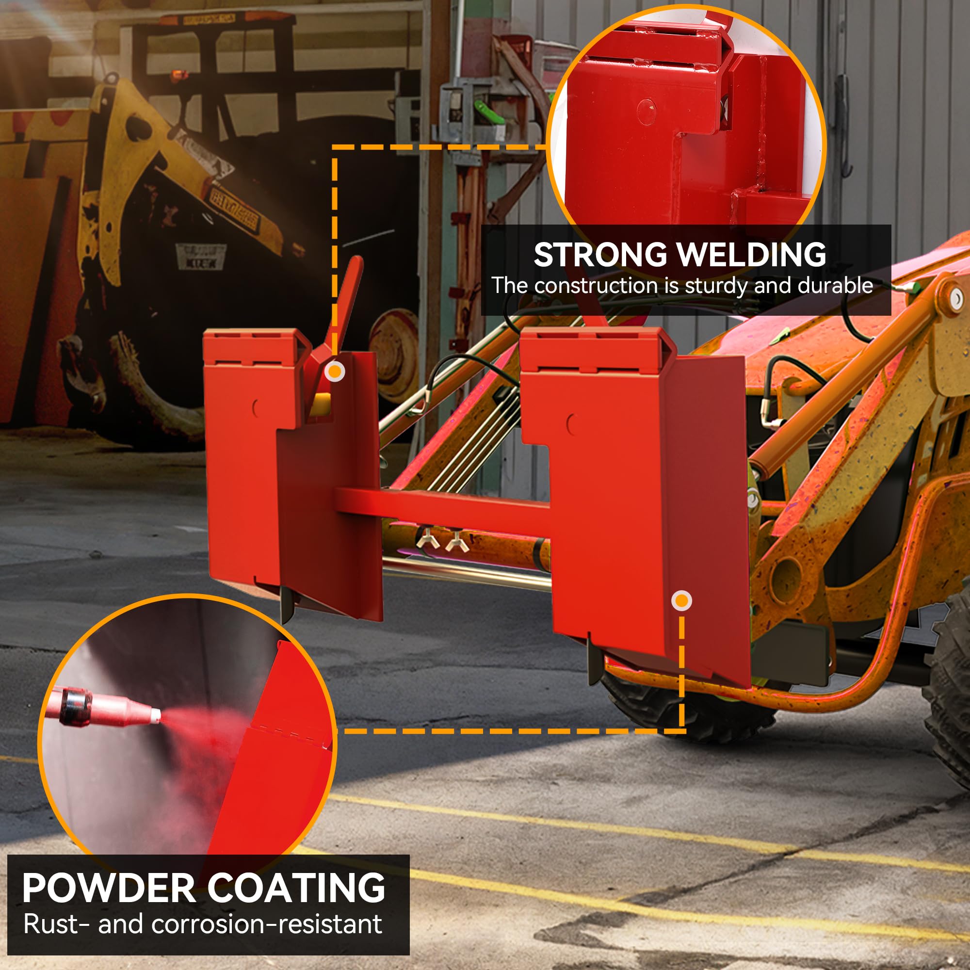 YINTATECH Skid Steer Quick Attach Adapter, Skid Steer Attachments