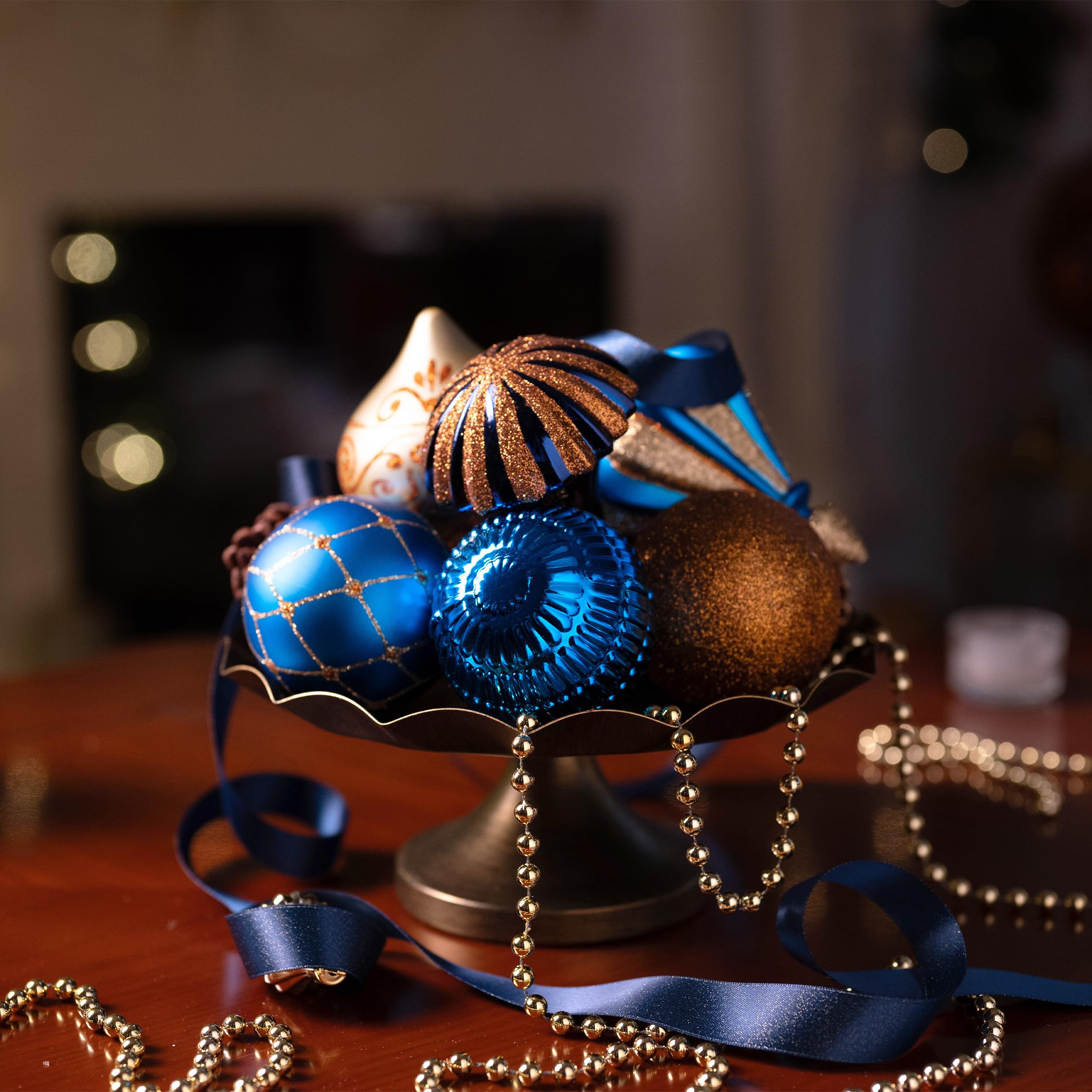 Amazon.co.jp: Valery Madelyn クリスマスボールオーナメント、60