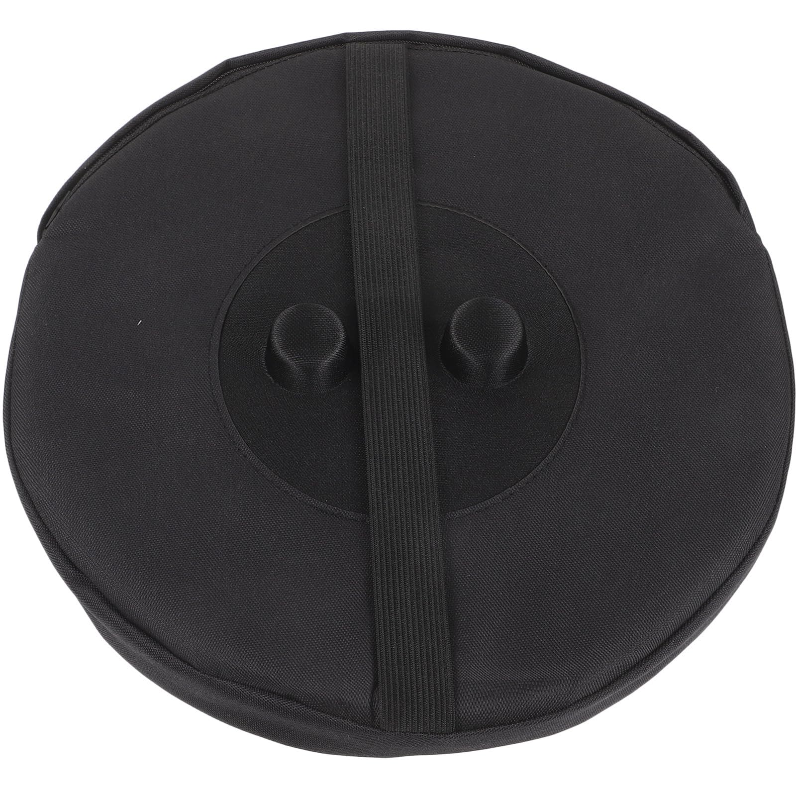 Cojín para taburete plegable de tela Oxford negro almohadilla de asiento portátil para camping