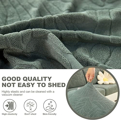 Miniatura 7 de cjc Fundas para sofá, fundas universales para sofá mágico, funda elástica para sofá biplaza, fundas de sofá en forma de L para sofá seccional, funda