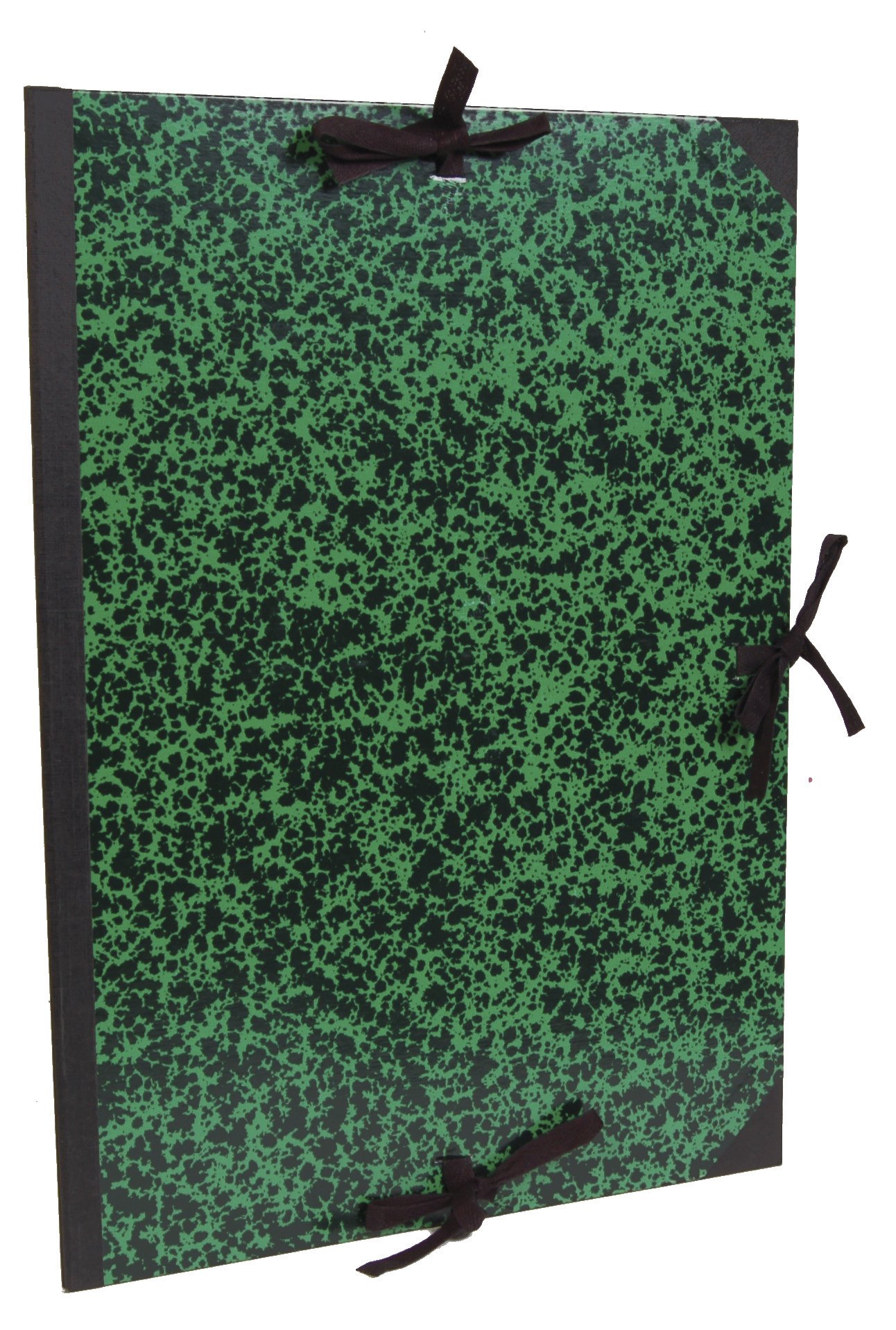 Clairefontaine 33000C - Zeichenmappe Annonay, mit Bändern ohne Klappen, Rücken 30 mm, DIN B2 (Innen: 51,5 x 72,8 cm, Außen: 61 x 76 cm) Grün, 1 Stück