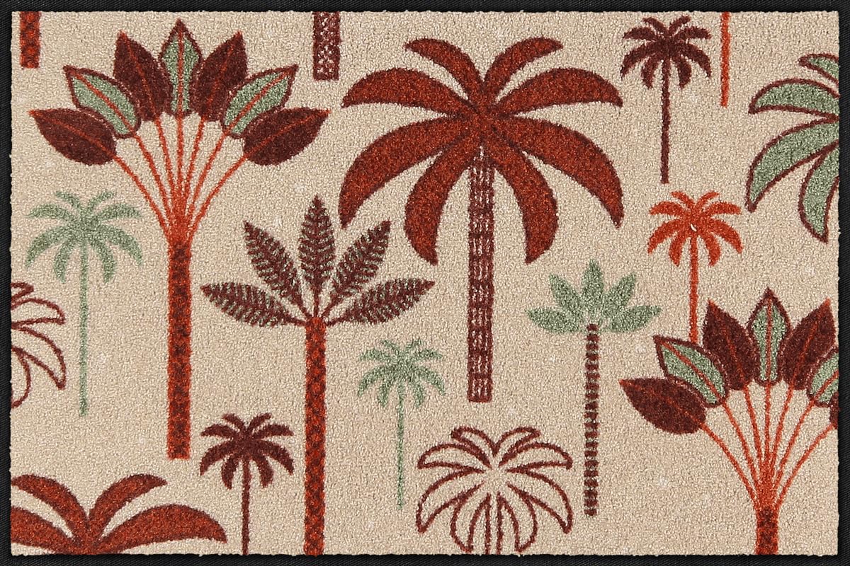 Salonloewe Fussmatte Palm Jungle I Schmutzfangmatte & Fußabtreter für Innen 50 x 75 cm
