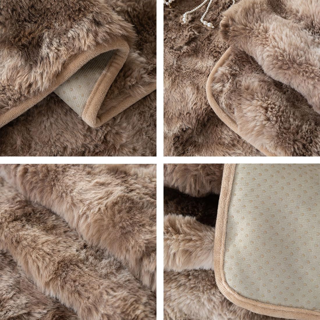 Amazon.com: vctops Soft Fuzzy Faux Fur Sofa Couch Cover Cozy
