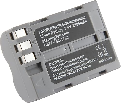 Miniatura 2 de STK EN-EL3e Batería para Nikon D80 D700 D90 D300 D100 D200 D300s D50 D70s D70 MH-18a MB-D200 MB-D10