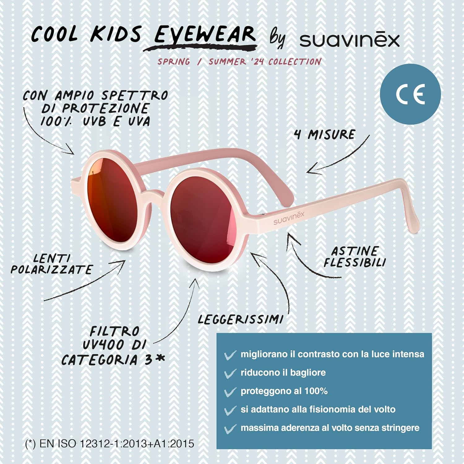 SUAVINEX Boys' Casual Polarized Sunglasses