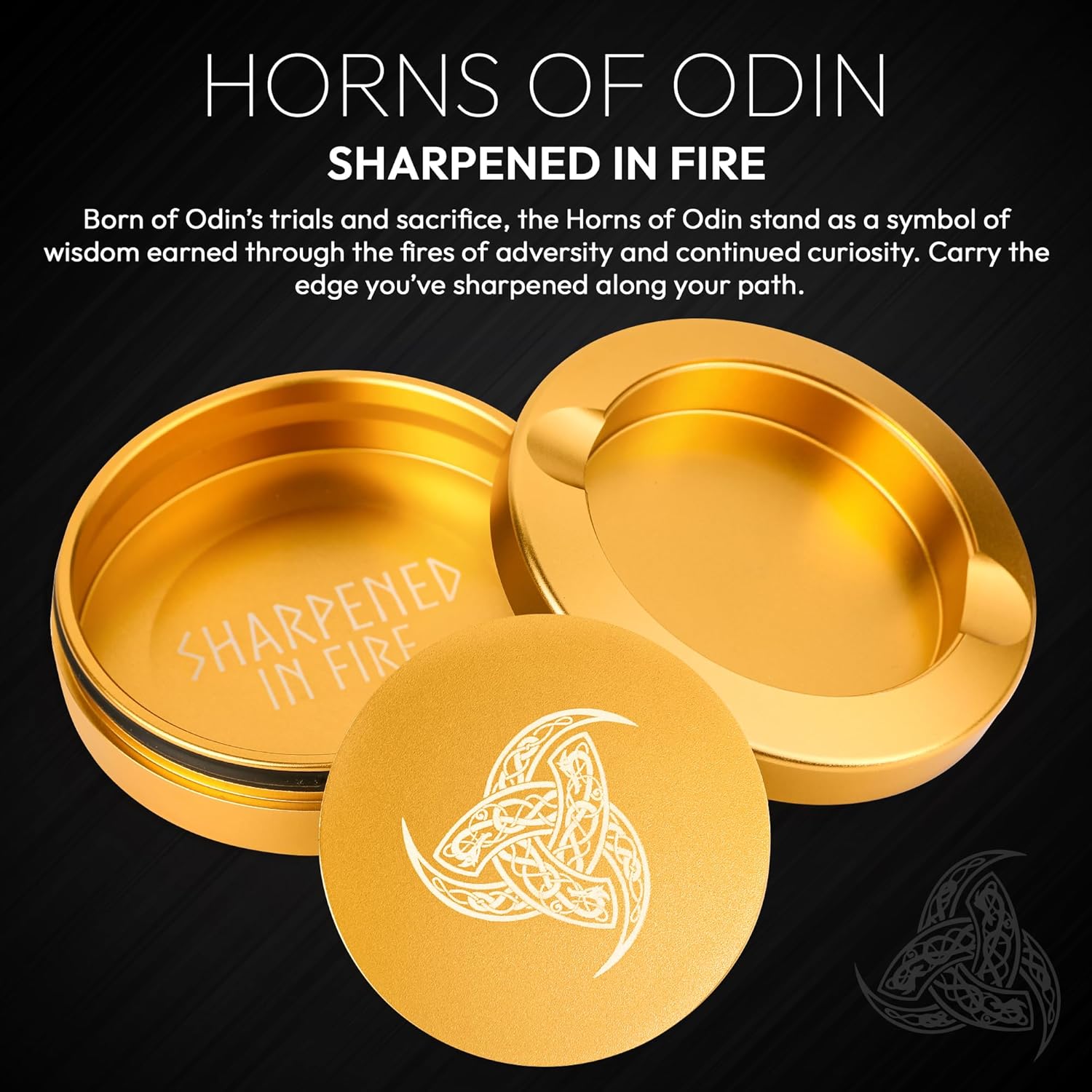 Horns of Odin Zyn Metal Can | Dual Compartment Aluminum Pouch Can | Snus Can | Zyn Holder | PathForger Series