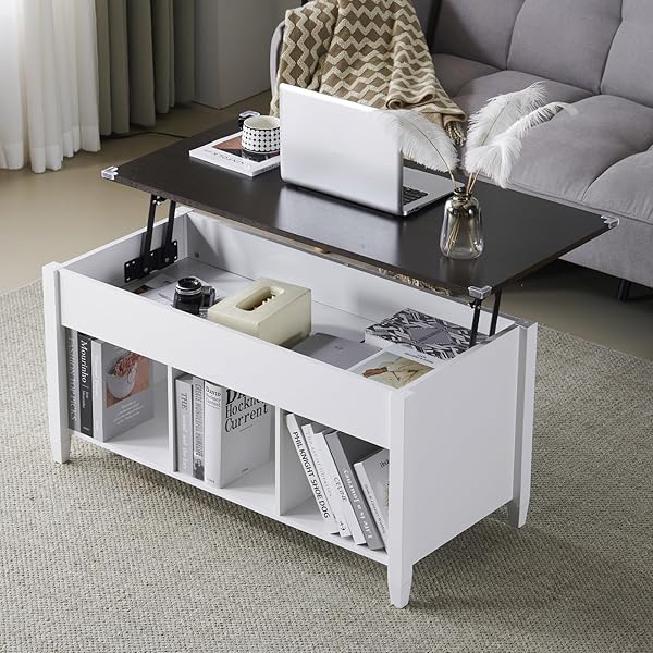 Gorgeous Living Room Coffee Table Ideas That Pull the Space Together 92 Rustic Grey Lift Top Coffee Table