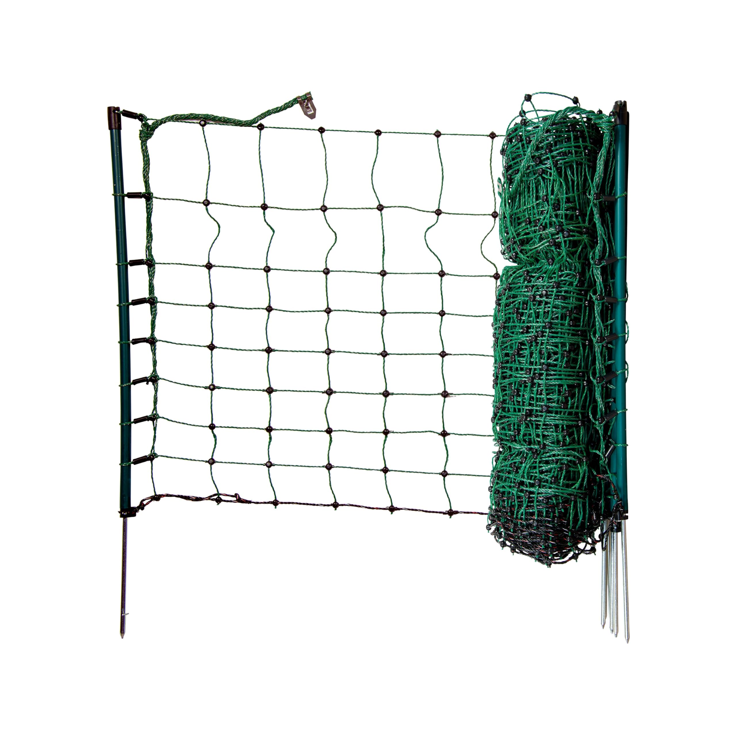 horizont Kaninchenzaun 25m x 50cm – Kleintierzaun, elektrifizierbar, grün | Engmaschiges Kleintiernetz für Kaninchen, Hasen & Küken – schützt Auslauf, Garten & Beete zuverlässig