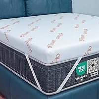 Topper Matrimoniale 160x190 in Foam per Materasso Correttore Alto 6 cm con Rivestimento