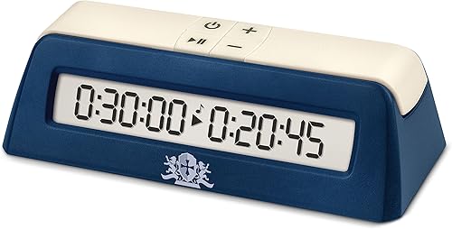 Miniatura 2 de WE Games Reloj digital de ajedrez – Temporizador de ajedrez portátil con botón de retardo, reloj de ajedrez listo para torneos para tiempo estándar